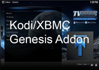 Genesis Addon For Kodi and XBMC 