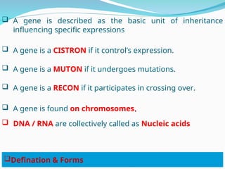 Gene Form Chapter 4 First part Genes its NERegulation.ppt