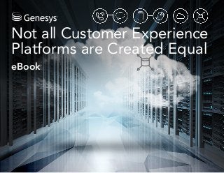 Not all Customer Experience
Platforms are Created Equal
eBook
 