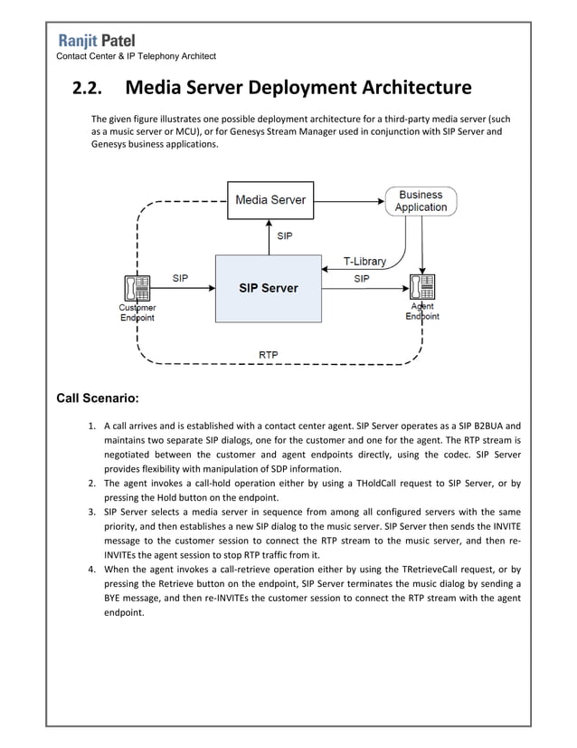 Genesys SIP Server Architecture | PDF | Digital Audio | Computer ...