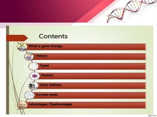 Gene Therapy & R DNA technology | PPTX