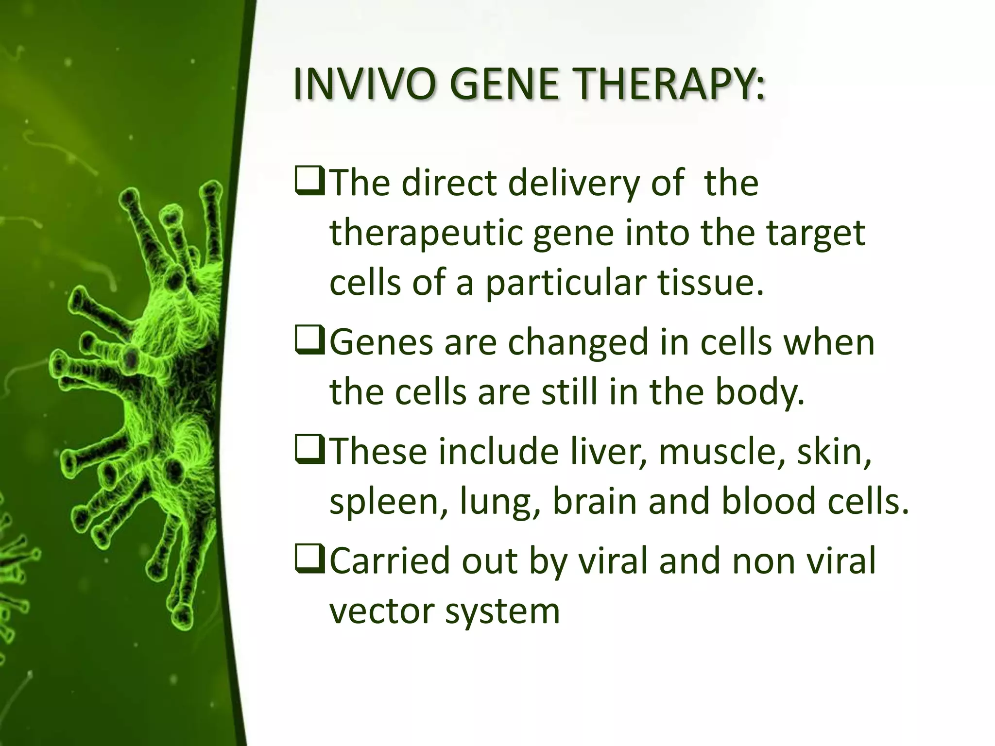 Gene therapy ppt for students and staff | PPTX