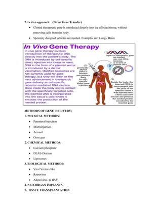 GENE THERAPY AND ITS APPLICATION | PDF