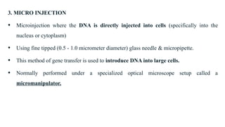 DETAILED STUDY OF GENE THERAPY TECHNIQUES , APPLICATION AND ...