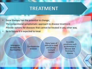 Gene therapy - current status and future perspective | PPTX