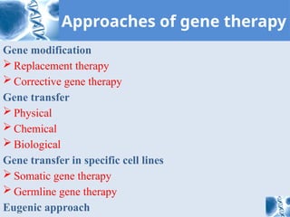 Comprehensive Overview of Gene Therapy Techniques and Applications | PPTX