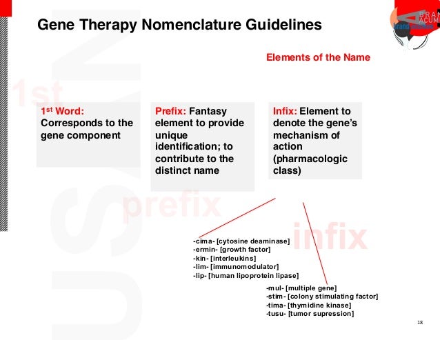 Gene Therapy Nomenclature