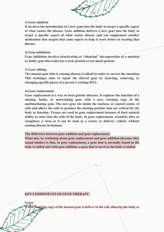 gene therapy notes: introduction, working , types | DOCX
