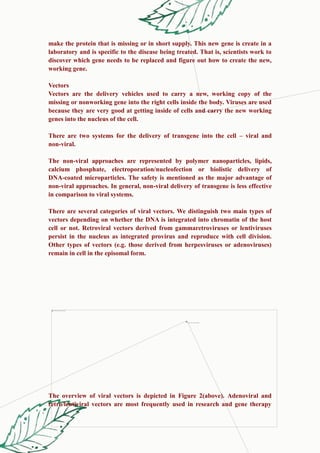 gene therapy notes: introduction, working , types | DOCX