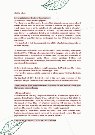 gene therapy notes: introduction, working , types | DOCX