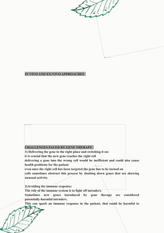 gene therapy notes: introduction, working , types | DOCX