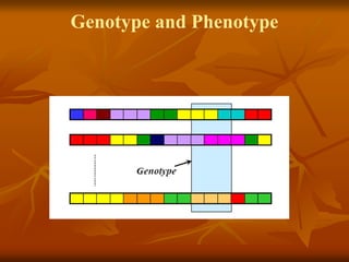 Genotype and Phenotype
 