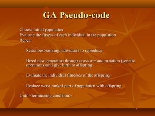 Genetic algorithms | PPT