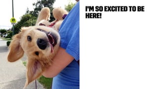 I'm so excitedto be
here!
 