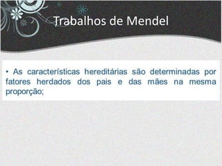 Trabalhos de Mendel
 