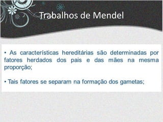 Trabalhos de Mendel
 