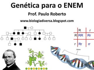 Genética para o ENEM
Prof. Paulo Roberto
www.biologiadiversa.blogspot.com
 