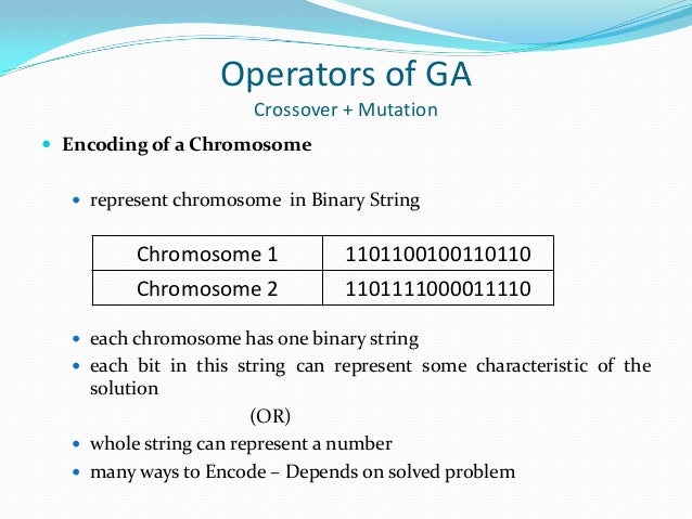 Binary options genetic algorithm