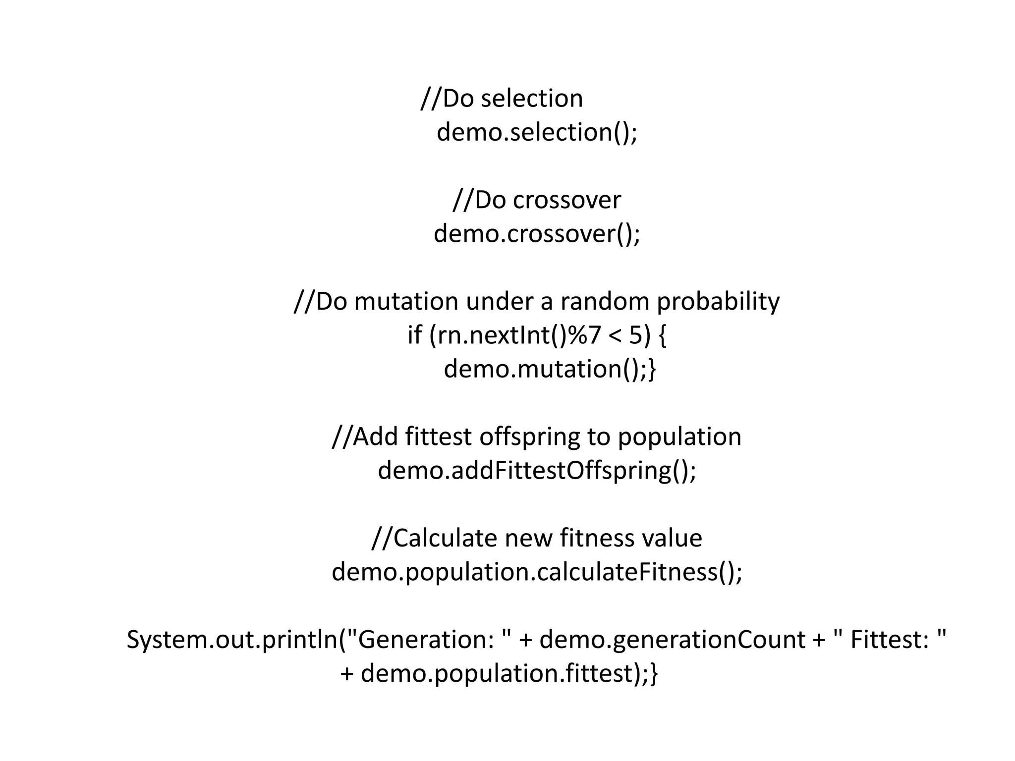 Genetic algorithm | PPT