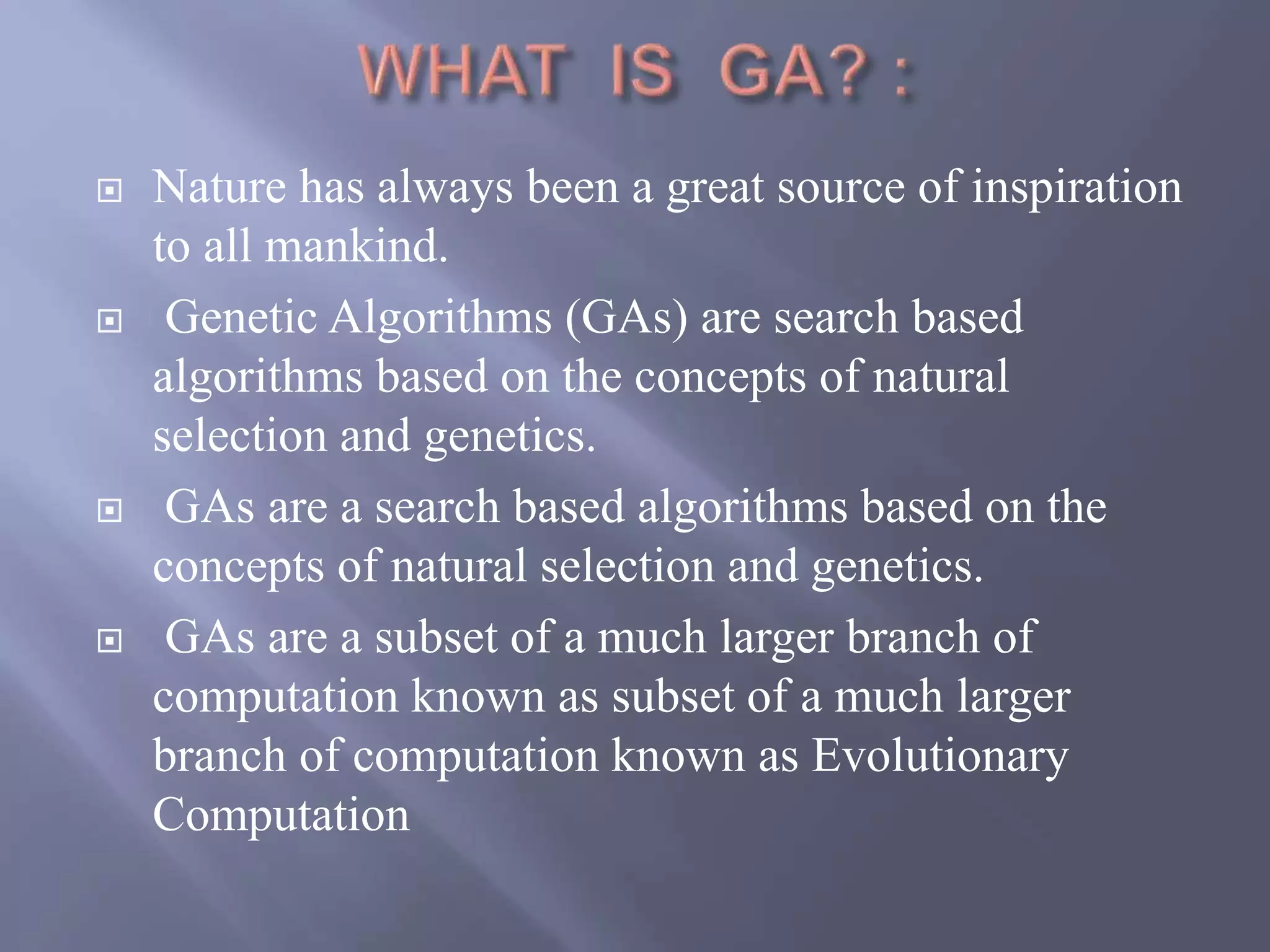 Genetic algorithm | PPT
