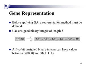 Genetic algorithm in Artificial Intelligence with example | PDF