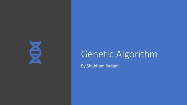 Introduction to Genetic Algorithm | PPT