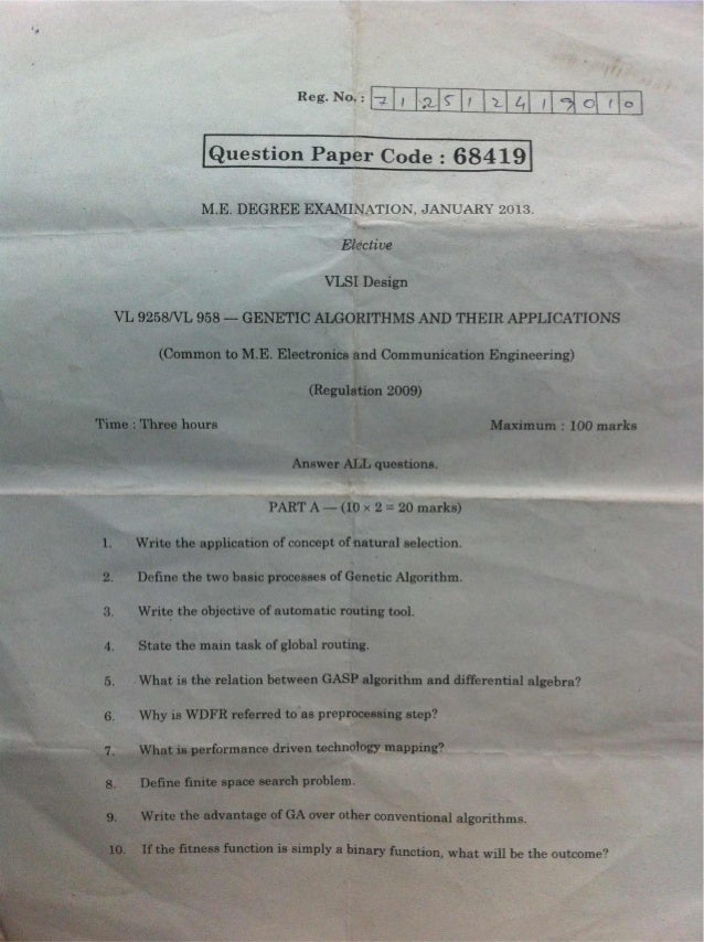 Vlsi genetic algorithms phd thesis