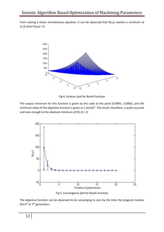 Genetic Algorithm based Optimization of Machining Parameters | PDF