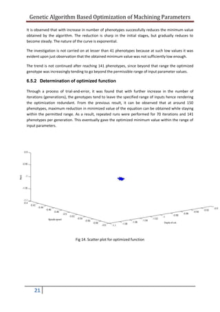 Genetic Algorithm based Optimization of Machining Parameters | PDF
