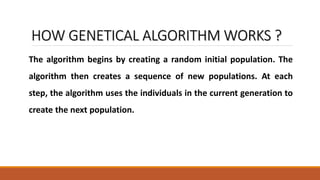 GENETIC ALGORITHM | PPTX