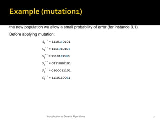 Genetic algorithm (ga) binary and real Vijay Bhaskar Semwal | PPTX