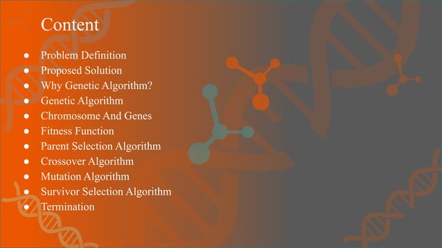 Genetic Algorithm | PPT
