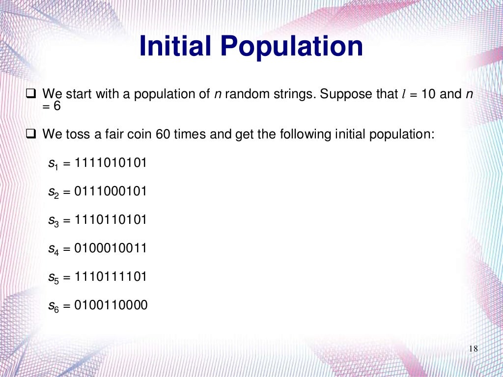 Genetic Algorithm by Example
