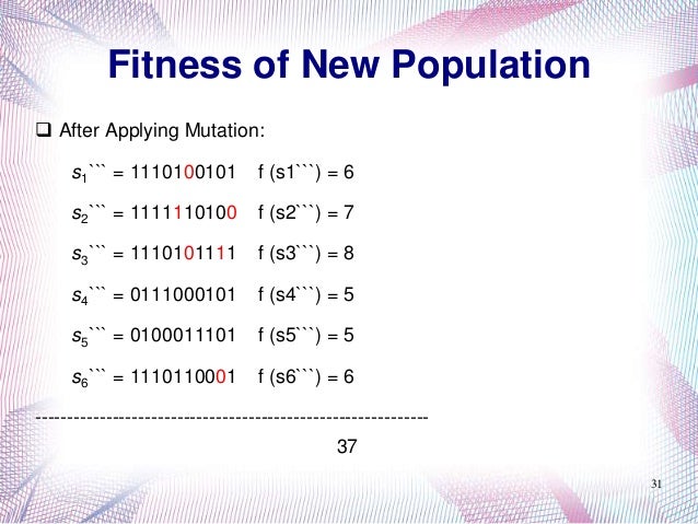 Genetic Algorithm by Example