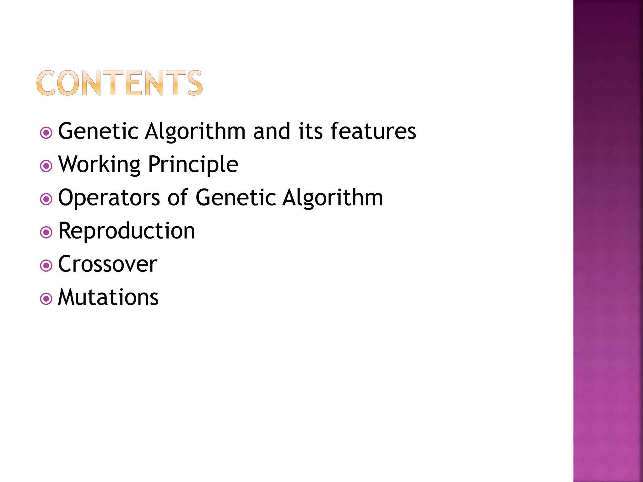 GENETIC ALGORITHM | PPT