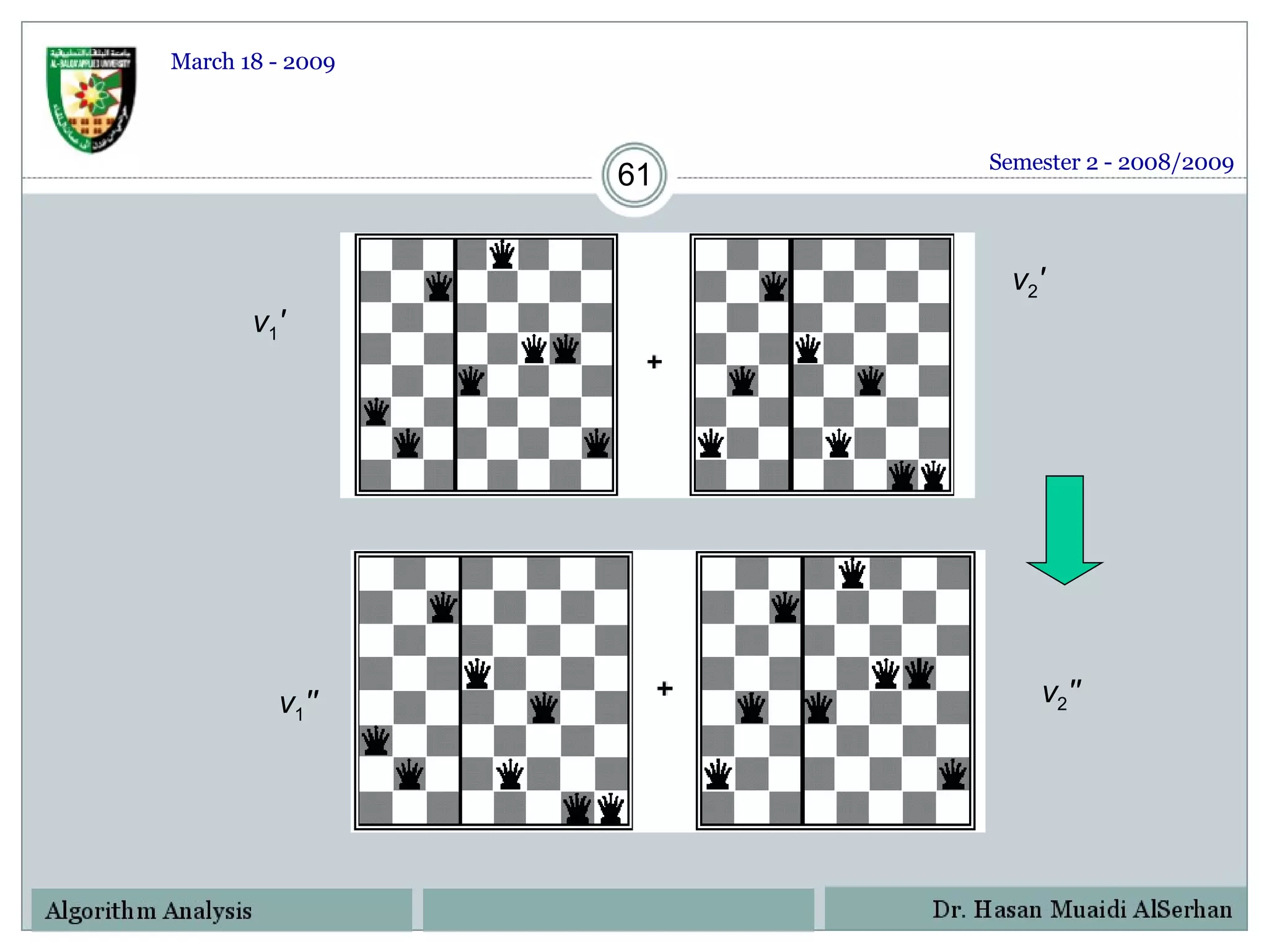 v 1 ' v 2 ' v 1 '' v 2 '' Semester 2 - 2008/2009 March 18 - 2009 