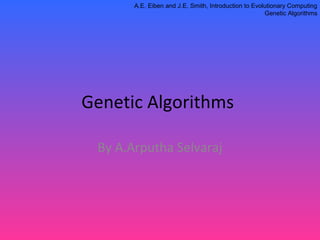 GENETIC ALGORITHM | PPT
