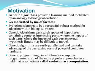 Genetic algorithms | PPTX