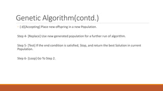 Genetic algorithms | PPT