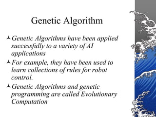genetic algorithm data science - part xiv - genetic... Genetic Algorithms.ppt