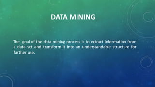Genetic algorithms in Data Mining | PPTX