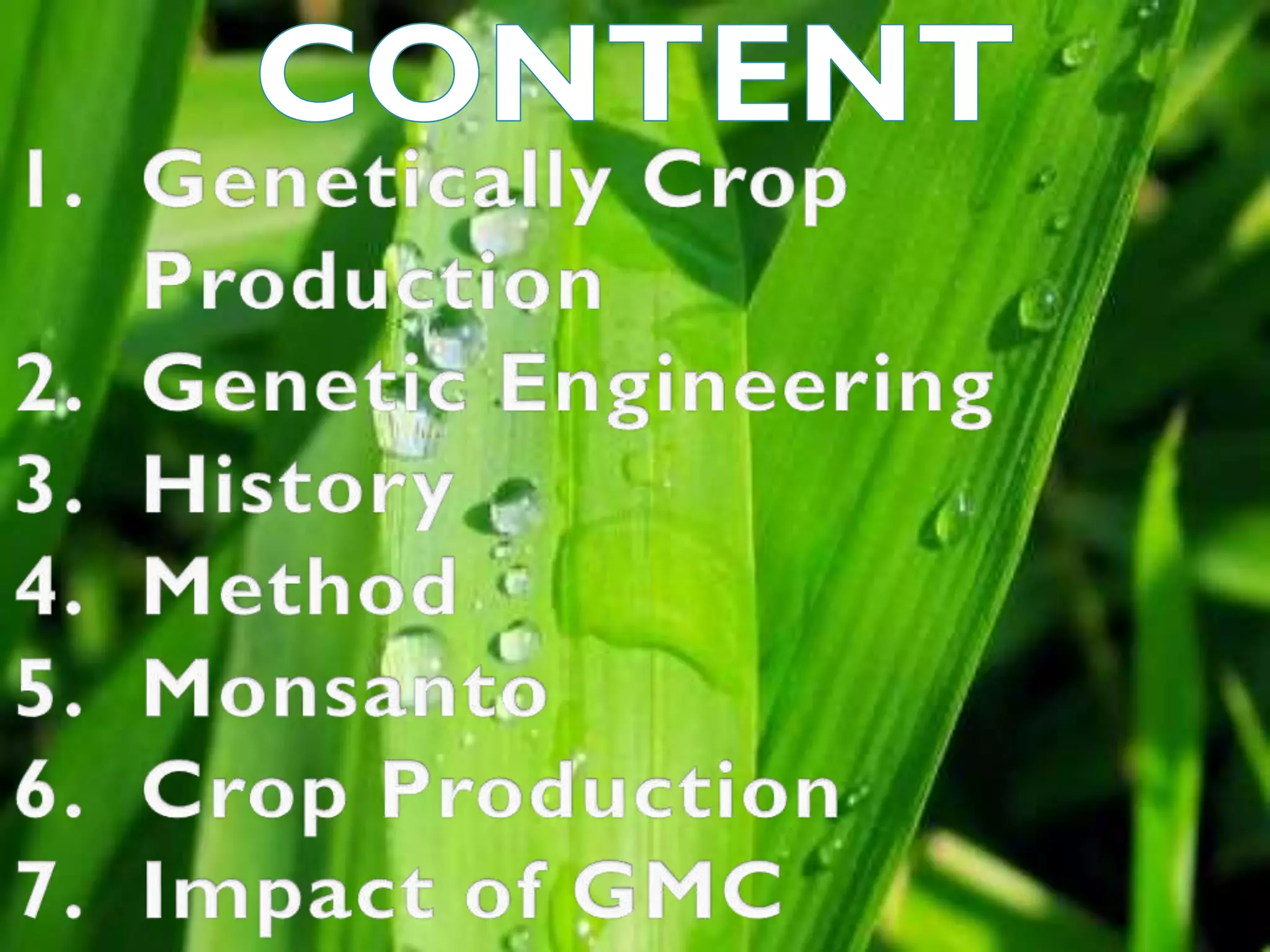 Genetically modified crop | PPTX