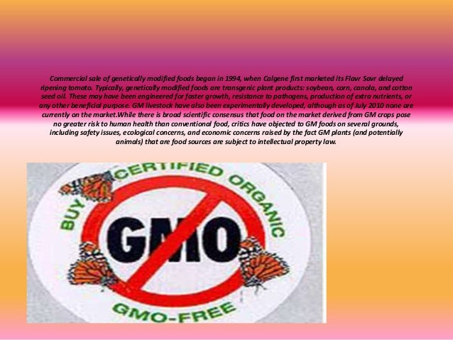Genetically Modified Food Pose A Health Risk Genetically Modified Food Pose A Health Risk