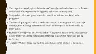 Genetic basis of behaviour | PPTX