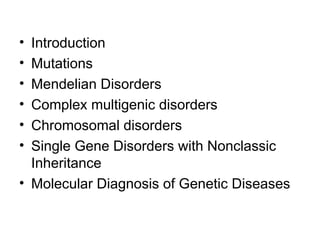 Comprehensive Overview of Genetic Basis of Diseases and Disorders | PPT