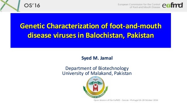 Os16 3 1 D Genetic Characterization Of Fmd Viruses In Balochistan