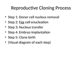 Genetics cloning powerpoint academic genetics | PPTX