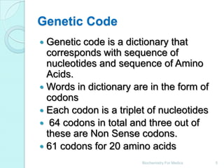 Genetic code | PPTX