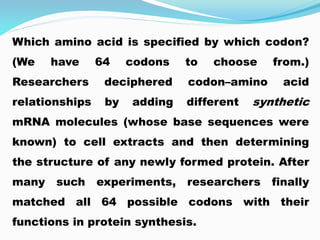 Genetic code | PPTX