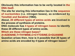 Genetic code properties | PDF